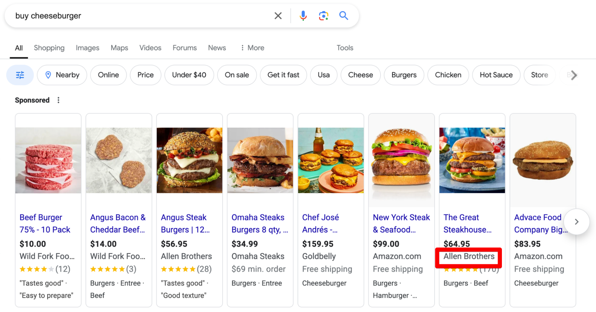 Exemplu de afișare a numelui companiei în rezultatele de căutare Google
