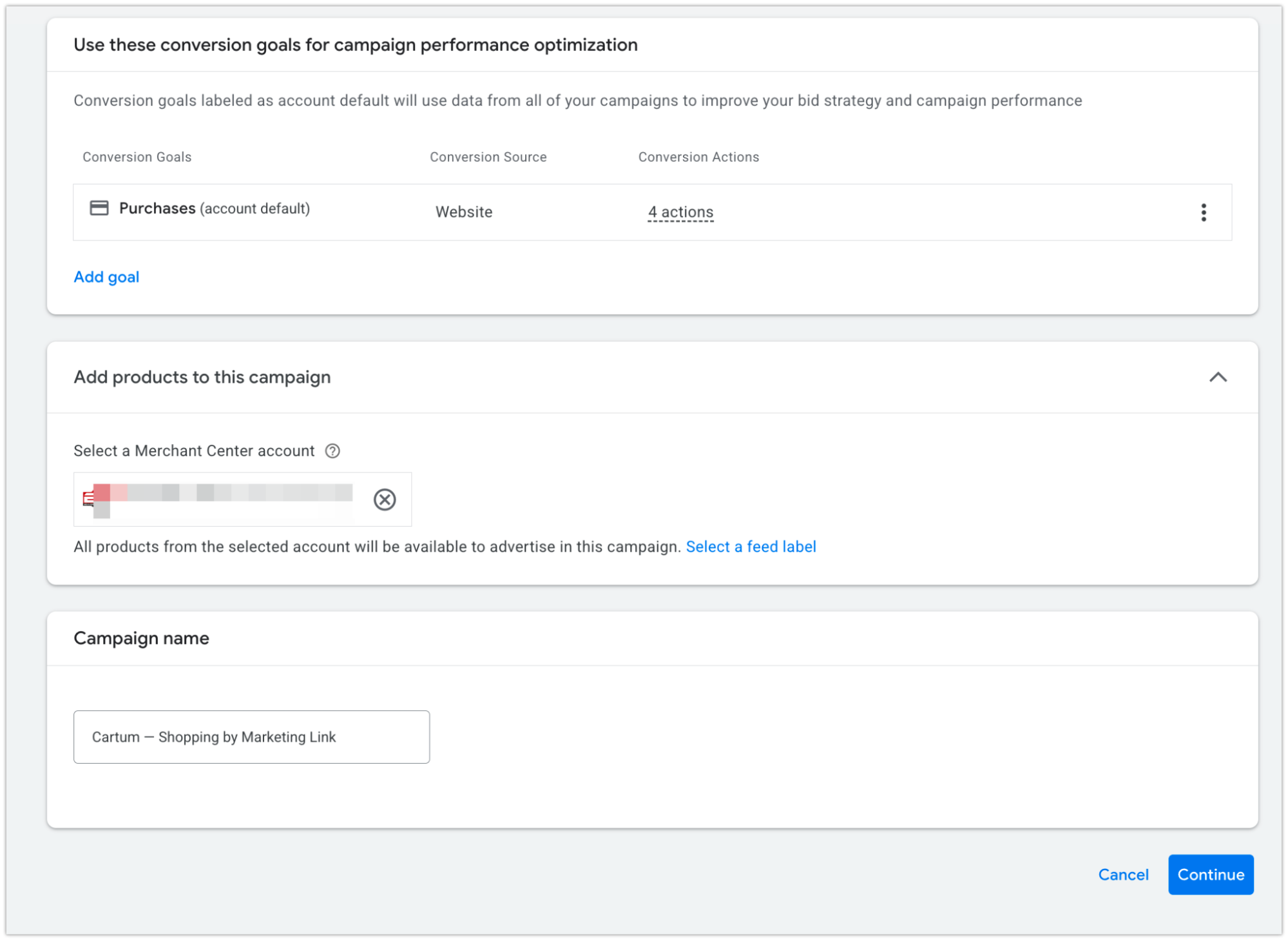 Настройка Google Standard Shopping